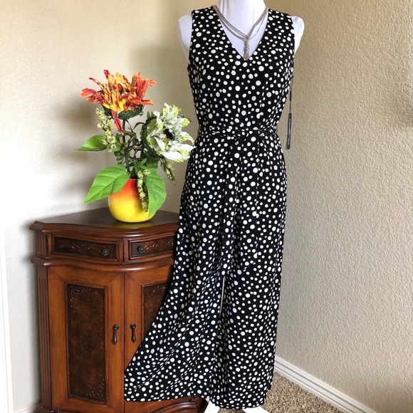 karl lagerfeld polka dot jumpsuit